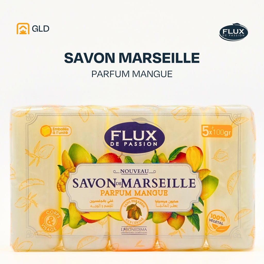 Savon De Marseille Flux Mangue 100 Gr Pack 5Ps