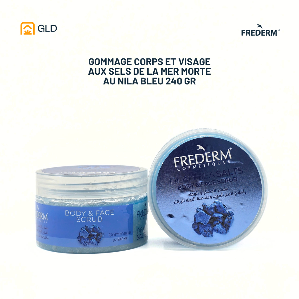 Gommage Corps Et Visage Aux Sels De La Mer Morte Au Nila Bleu 240 Gr