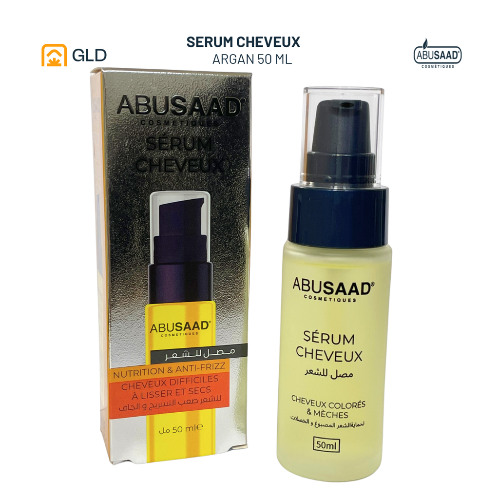 Sérum Cheveux Au Huile Argan 50 Ml(Difficiles Lisser et secs)