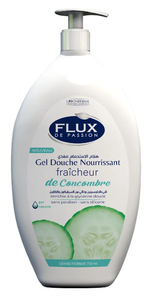 Gel Douche Flux Fraicheur De Concombre 750 Ml