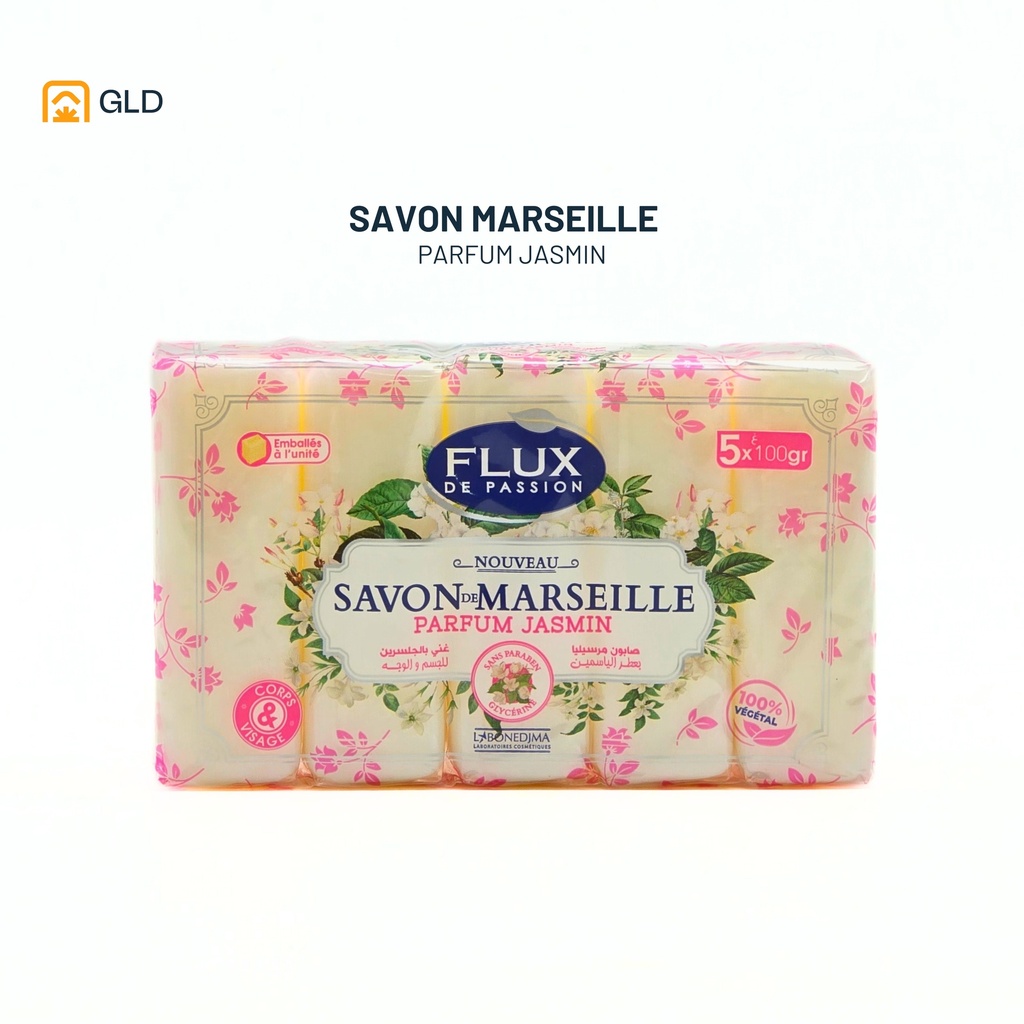 Savon De Marseille Flux Jasmin 100 Gr Pack 5Ps
