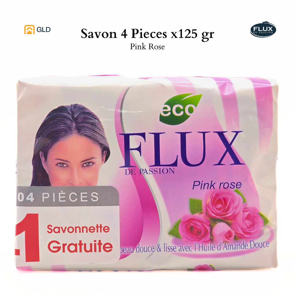 Savon Flux 4Ps Pink Rose 125 Gr
