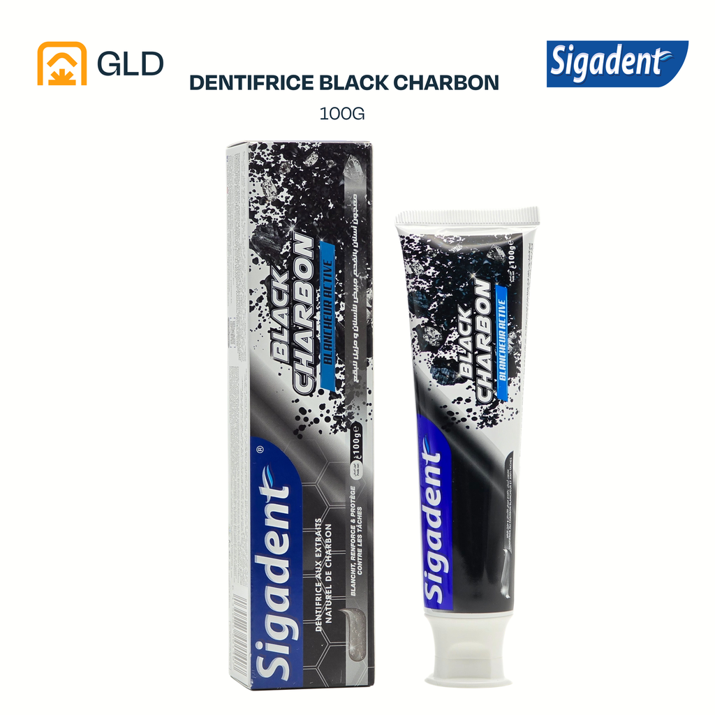 Dentifrice Sigadent Black Charbon 100 G