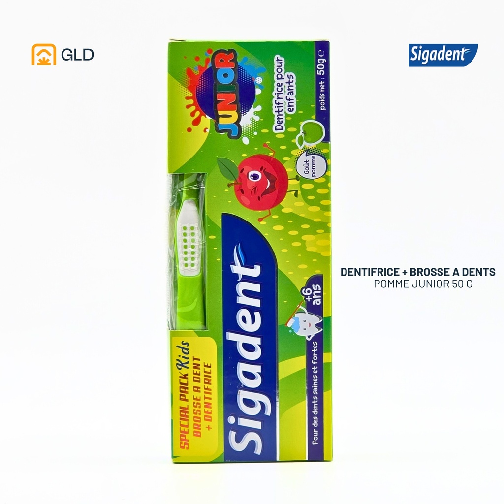 Pack Sigadent Special Junior Pomme + Brosse