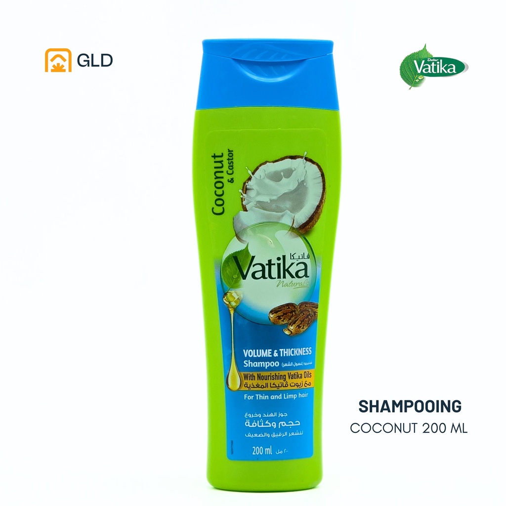 Shampooing Vatika V & T Coconut & Castor 200 Ml