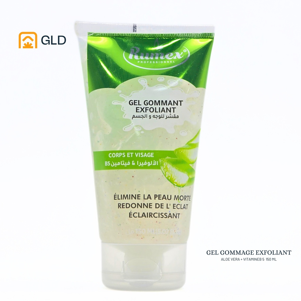 Gel Gommage Exfoliant Rumex Aloe Vera B5