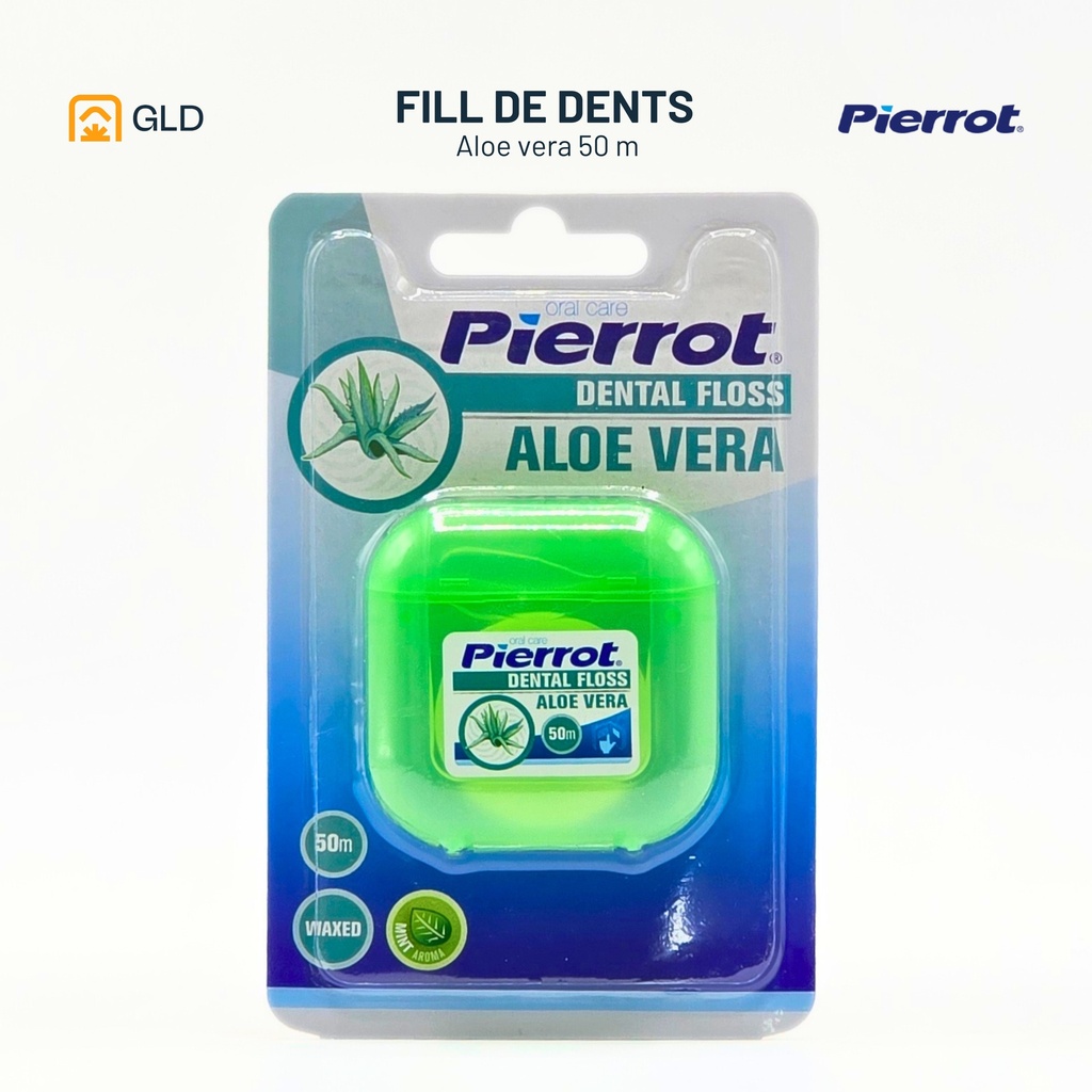 Fil Dentaire Pierrot A L'Aloes Vera Avec Cire 50M