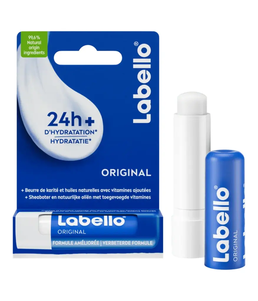 Baume à lèvre Labello 2Pcs Original Bleu