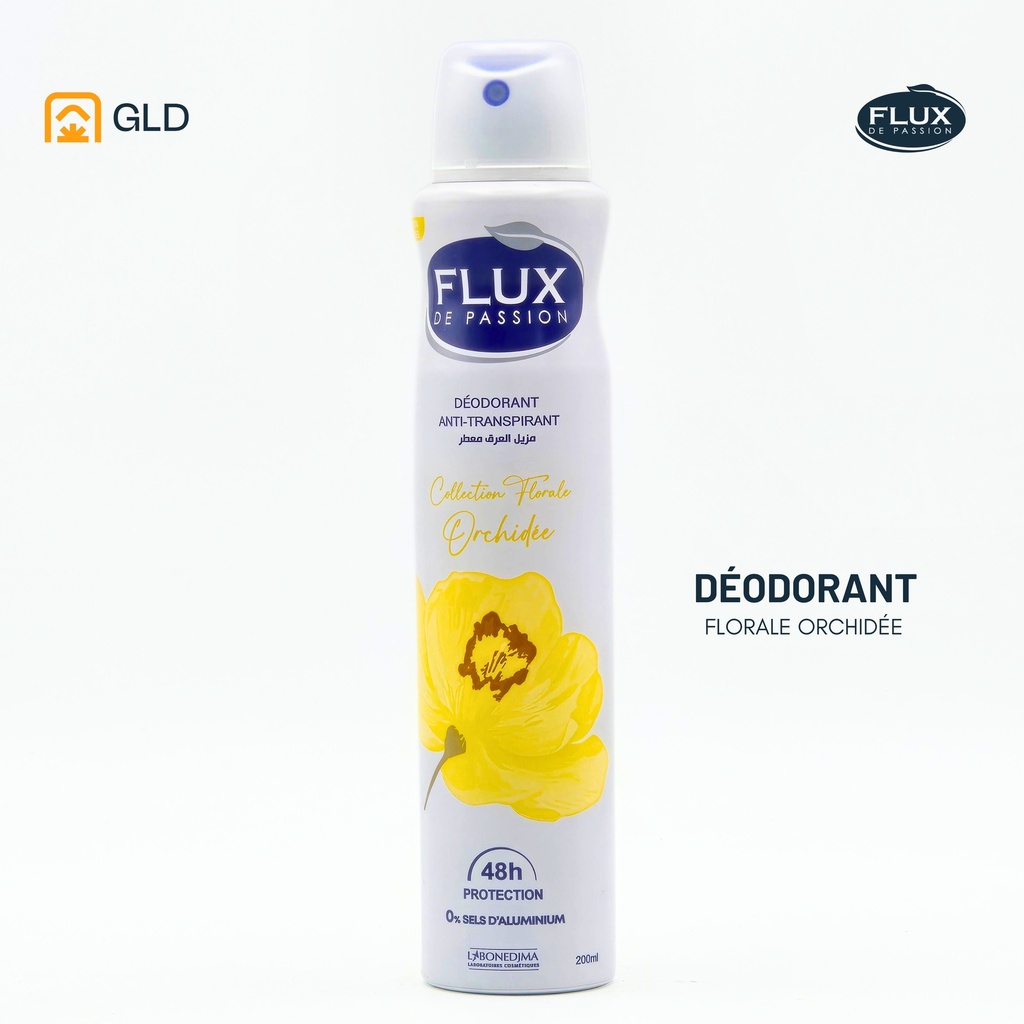 Deodorant Flux de Passion Collection Florale Orchidée 200 Ml 