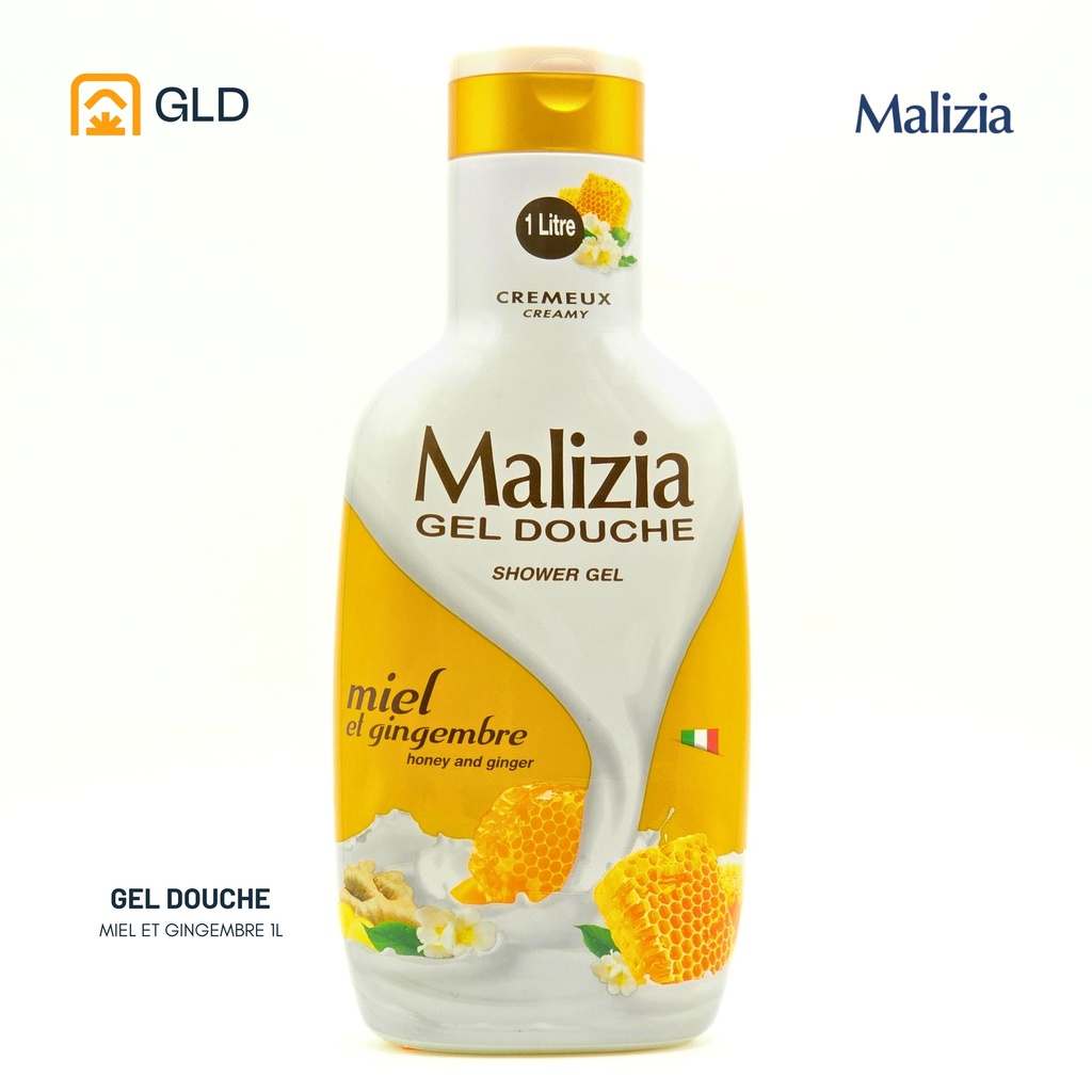 Gel Douche Malizia Miel et Gingembre 1 L
