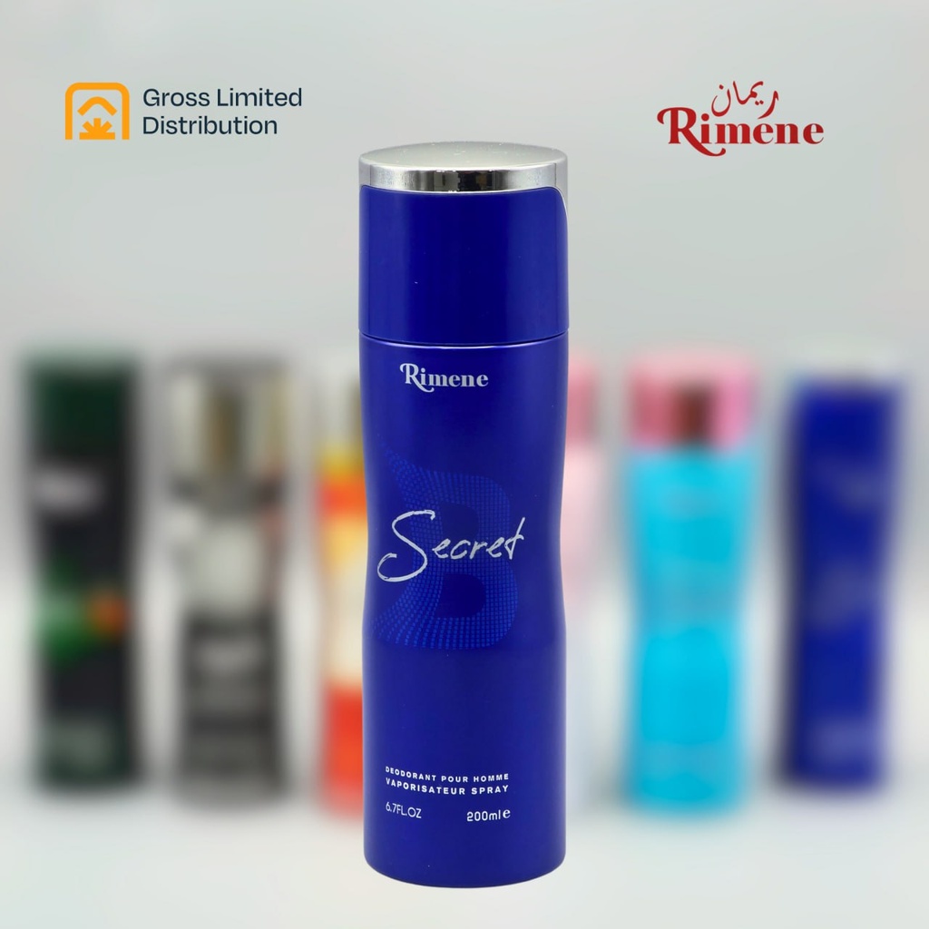 Deodorant Rimene Bleu Secret Men Premium 200 Ml 