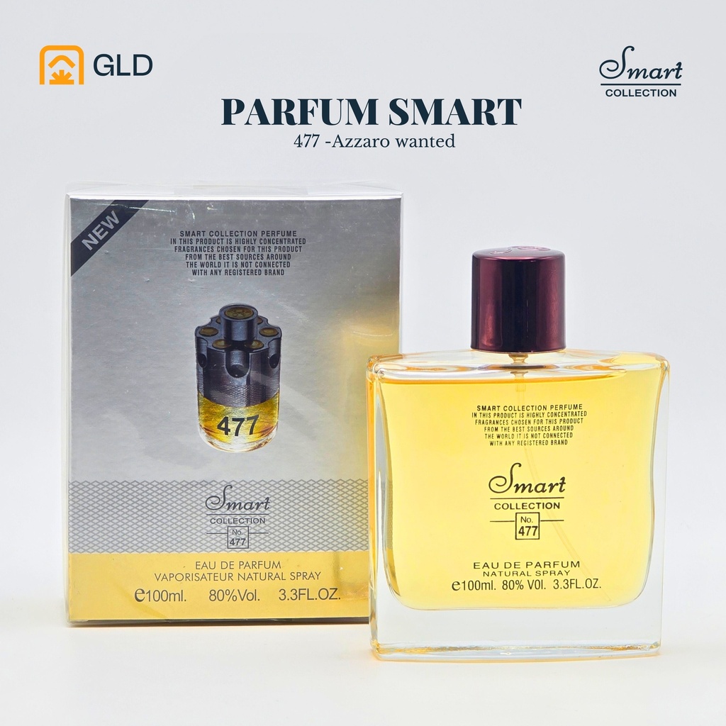 Eau De toilette Smart Collection Men N°477 Azzaro Wanted 100 Ml