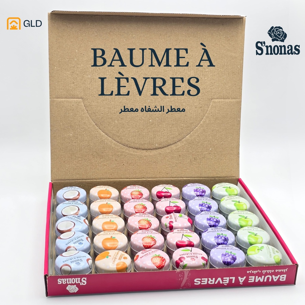 Baume A Lèvres S'nonas 30 Gr (Présentoir de 30 Pièces)