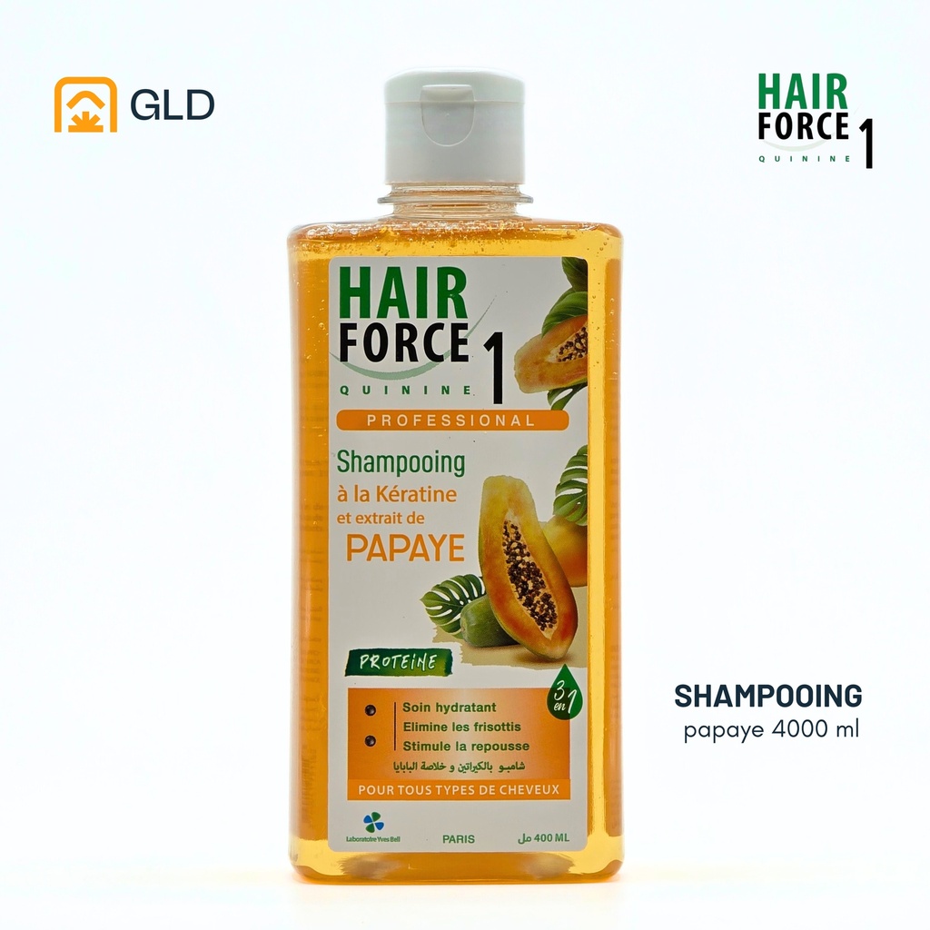 Shampooing Hair Force 1 A L'Extrait De Papye 400 Ml