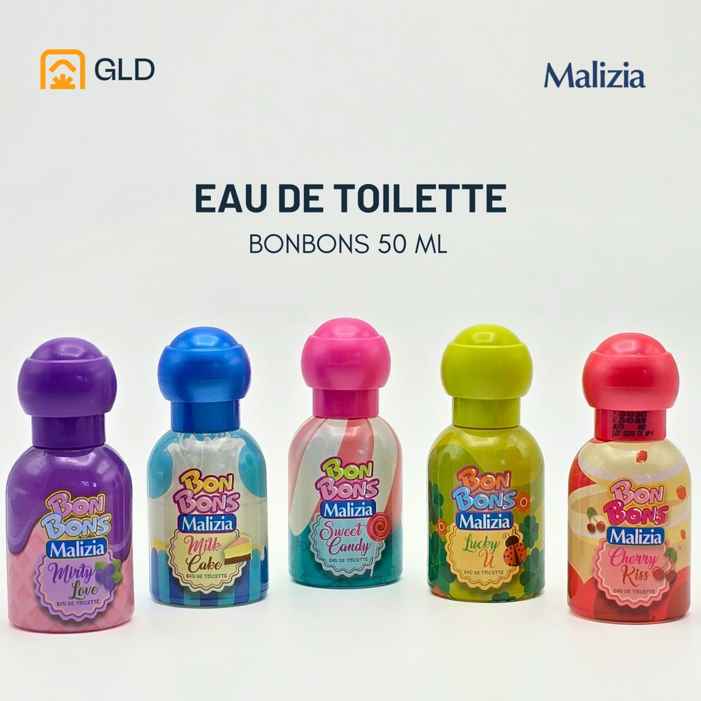 Eau De Toilette Malizia Bonbons 50 Ml 6 couleurs 