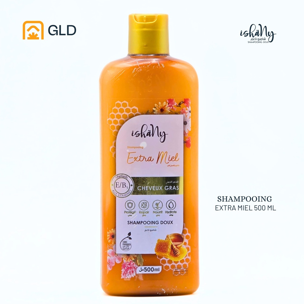 Shampooing Ishany Extra Miel pour Cheveux Gras