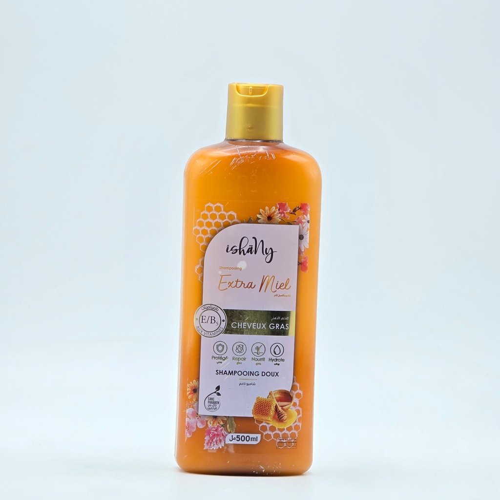 Shampooing Ishany Extra Miel pour Cheveux Gras