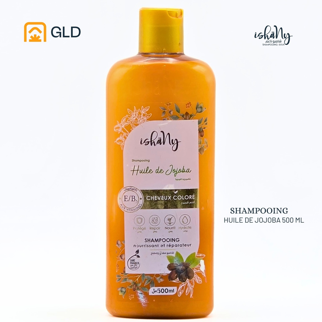 Shampooing Ishany Huile De Jojoba pour Cheveux Colorés