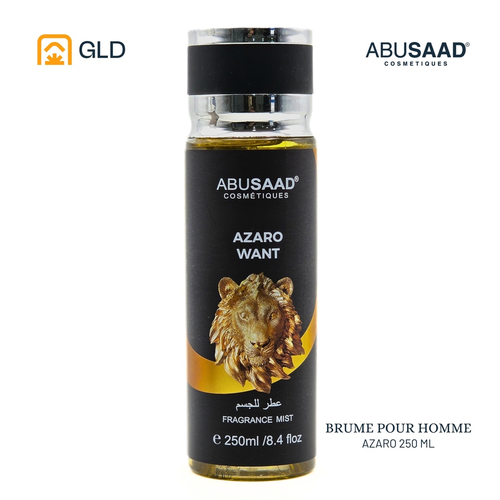 Parfum Pour Corps Homme Abusaad Azaro Want 250 Ml