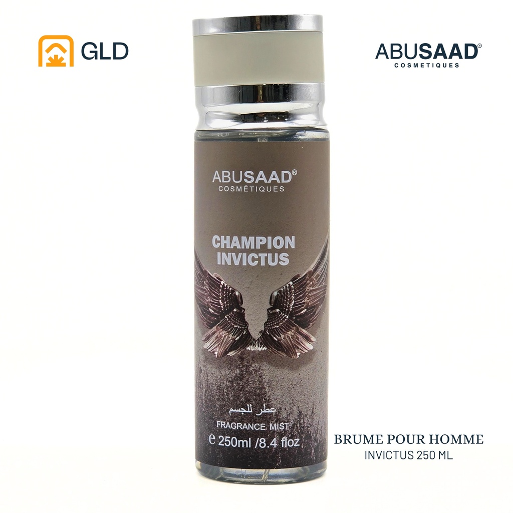 Parfum Pour Corps Homme Abusaad Champion Invictus 250 Ml 