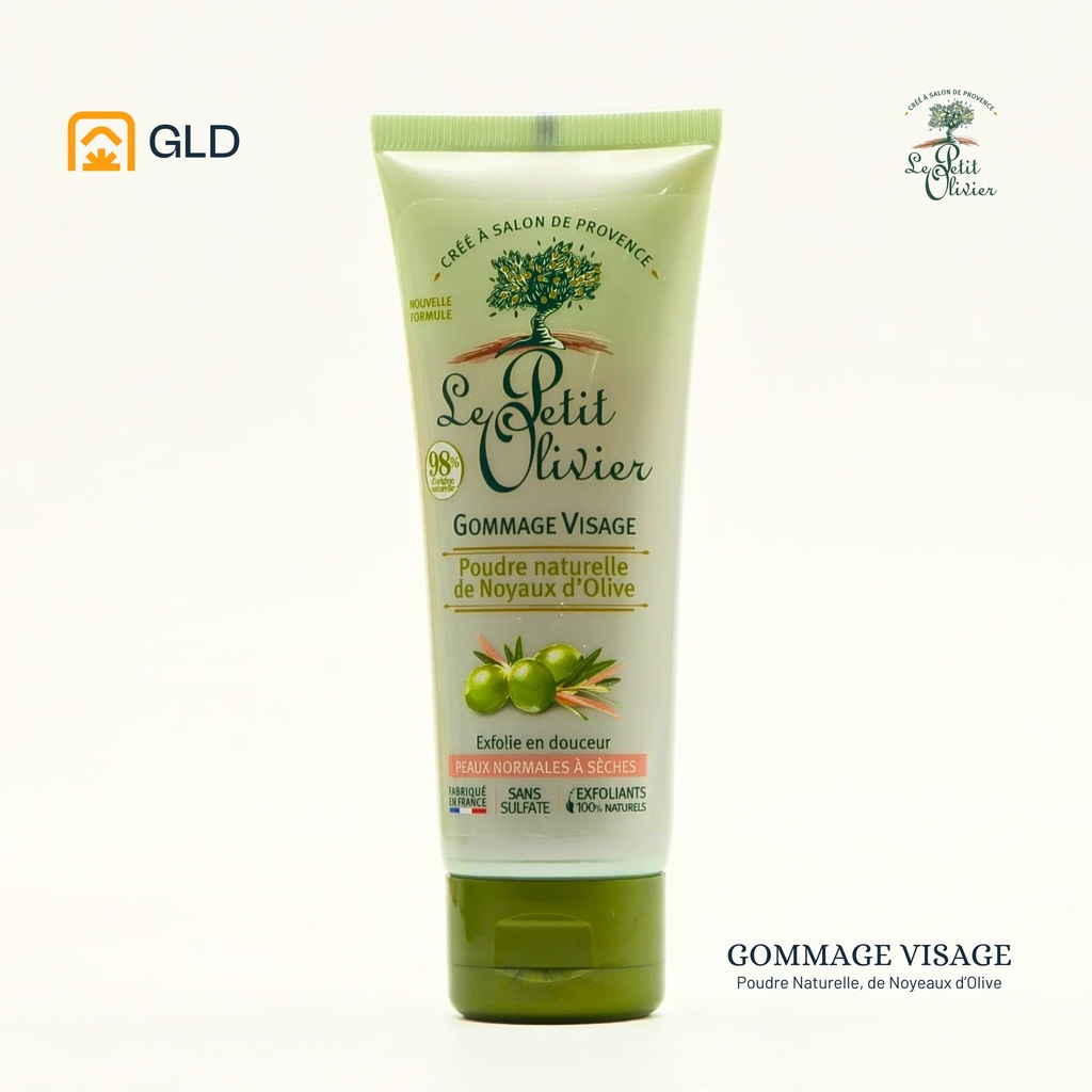 Gommage Visage Le Petit Olivier Poudre Naturelle De Noyaux d'Olive