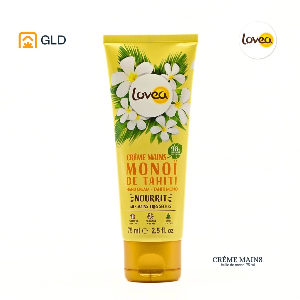 Creme Mains Lovea Monoi De Tahiti 75 Ml