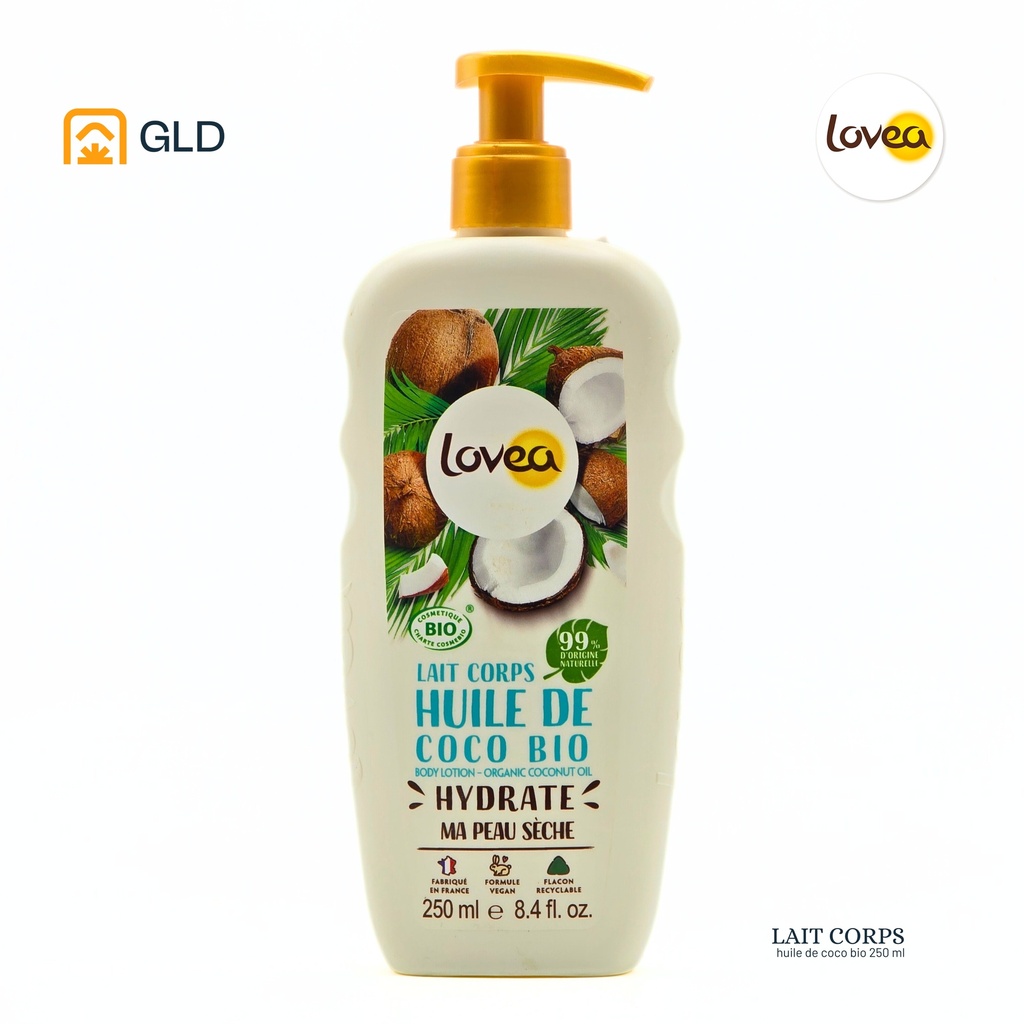 Lait Corps Lovea Huile De Coco Bio250 Ml