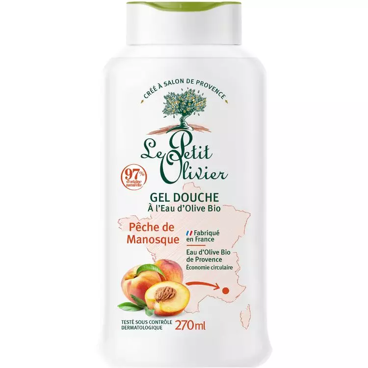 Gel Douche Le Petit Olivier Peche 270 Ml