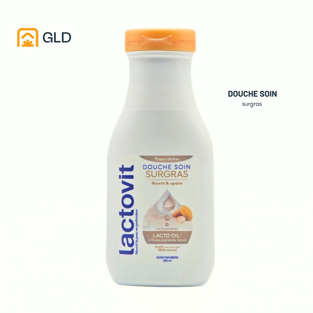 Gel Douche Lactovit Surgras Huile d'Amande 250 Ml