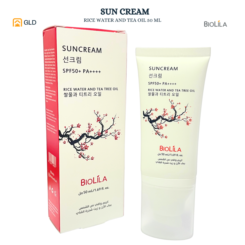 Creme Solaire Biolila Rice Oil And Tea Tree Oil 50 Ml 
