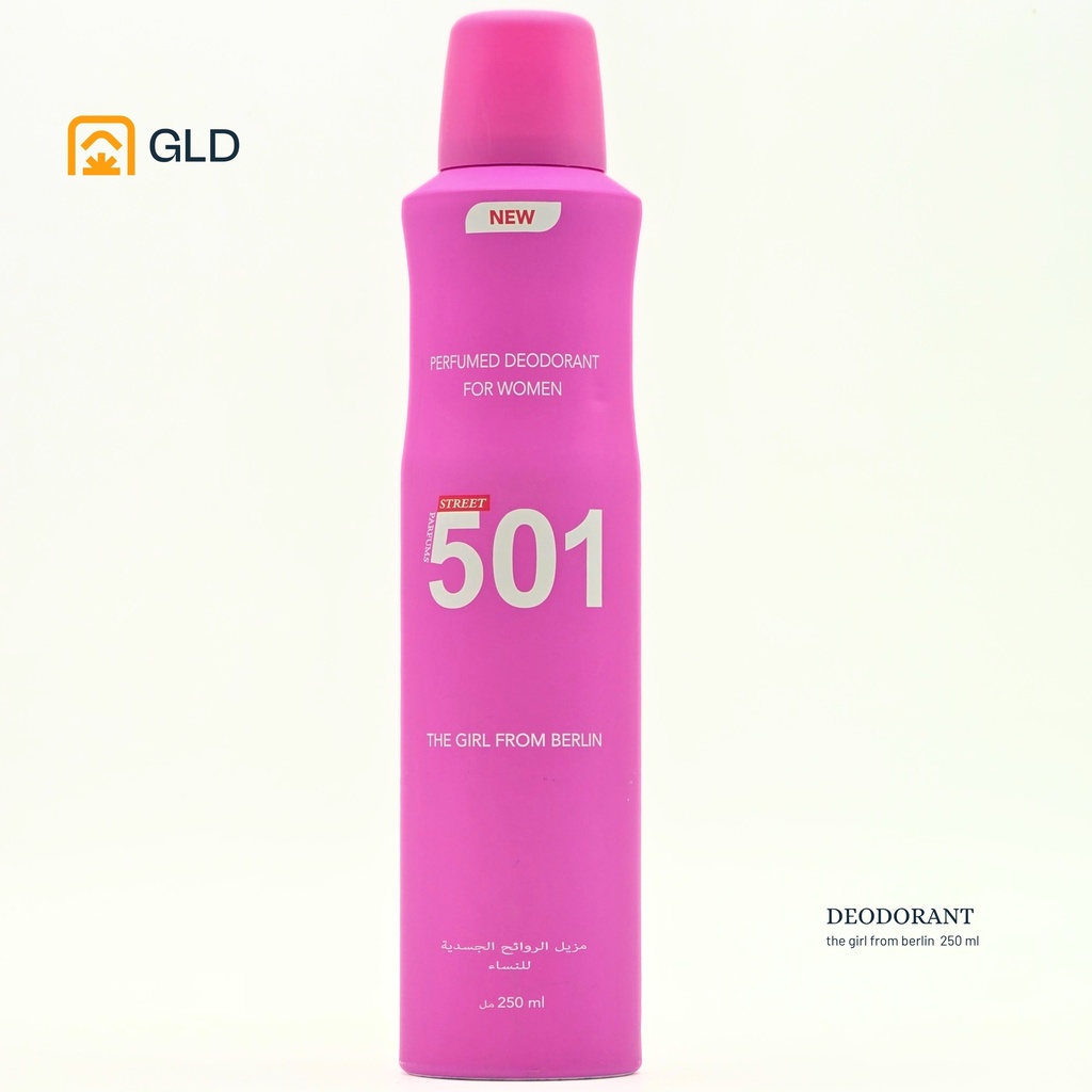 Deodorant 501 The Girl From Berlin - Rose Pour Femmes 250 Ml 