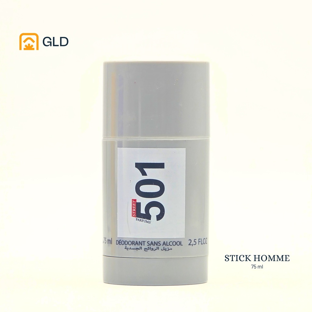 Stick Savon 501 Gris Pour Homme 75 Ml