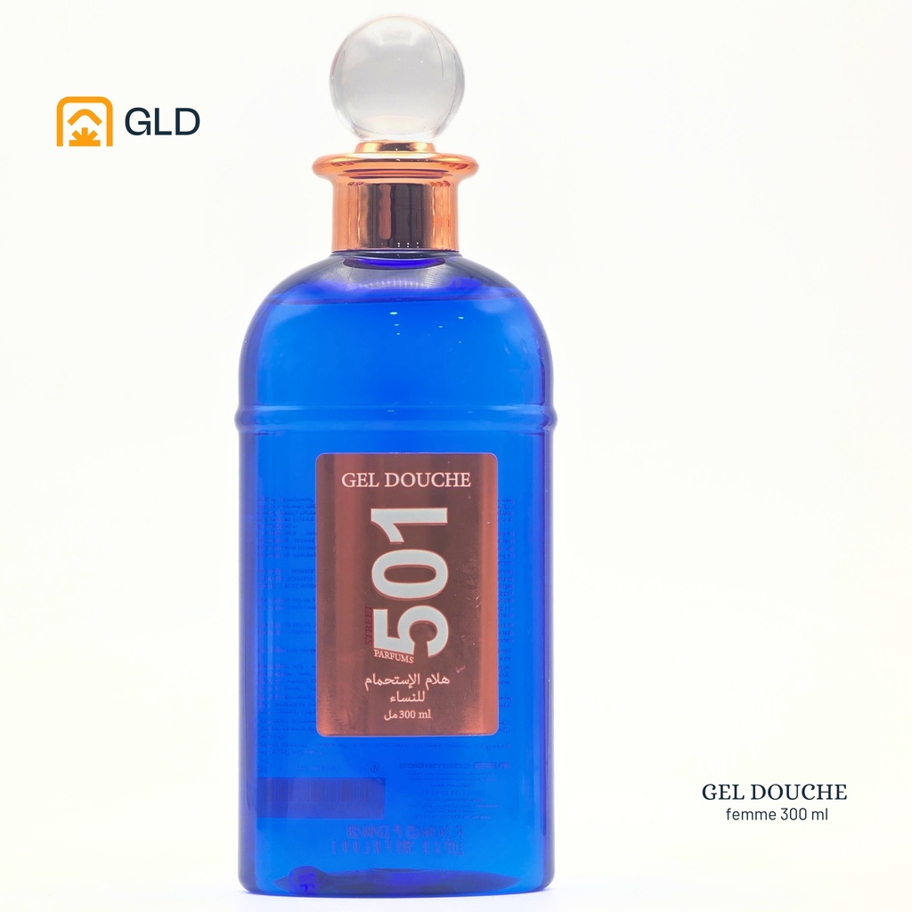 Gel Douche 501 Femme Bleu 300 Ml