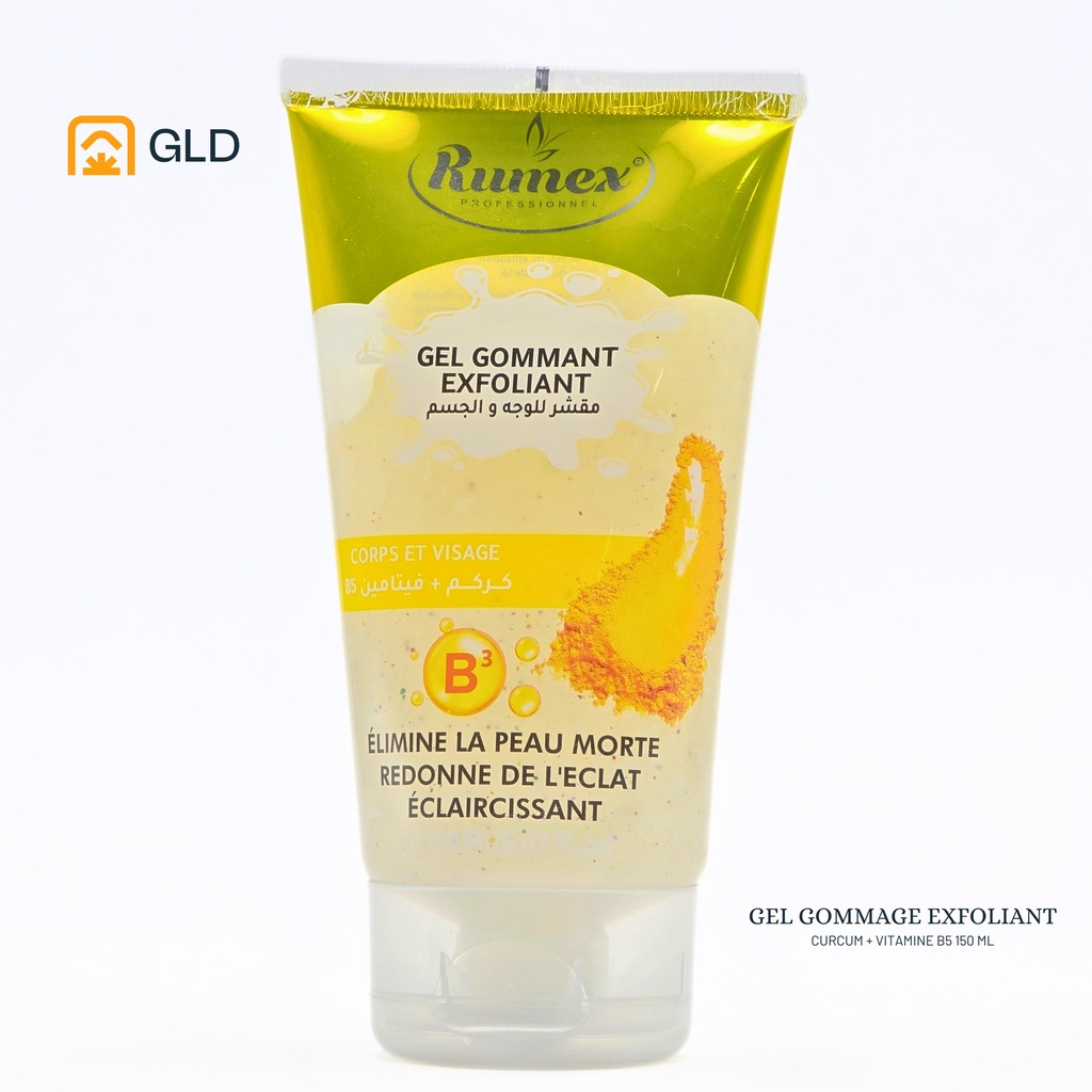 Gel Gommage Exfoliant Rumex Curcuma  B3