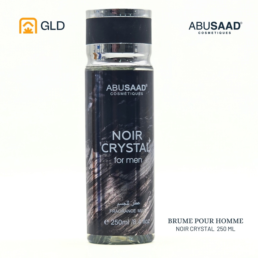 Parfum Pour Corps Homme Abusaad BM0029 250 Ml Noir Crystal 