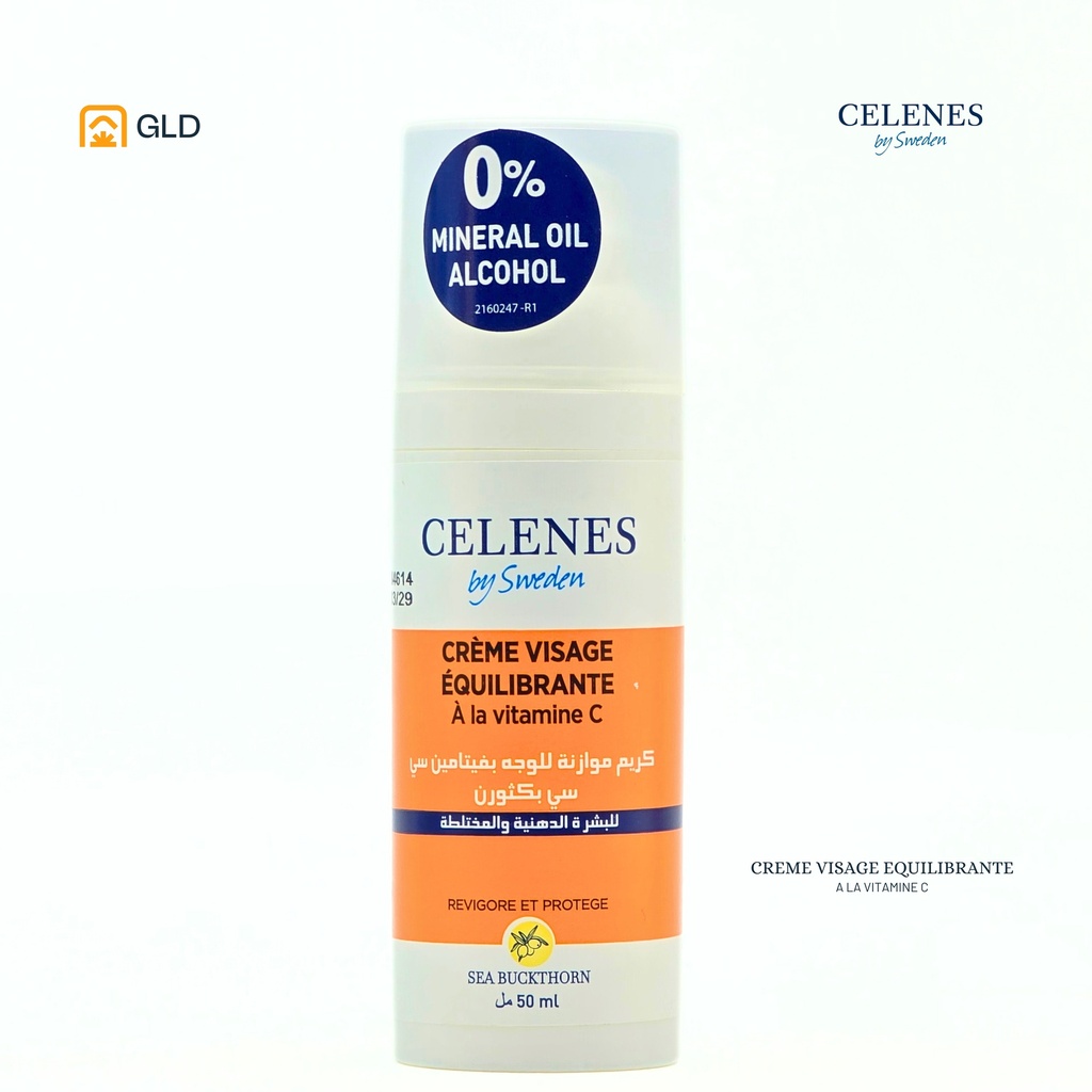 Creme Visage Equilibrante Celenes Sea Buckthorn Peau Grasse Et Mixte 50 Ml