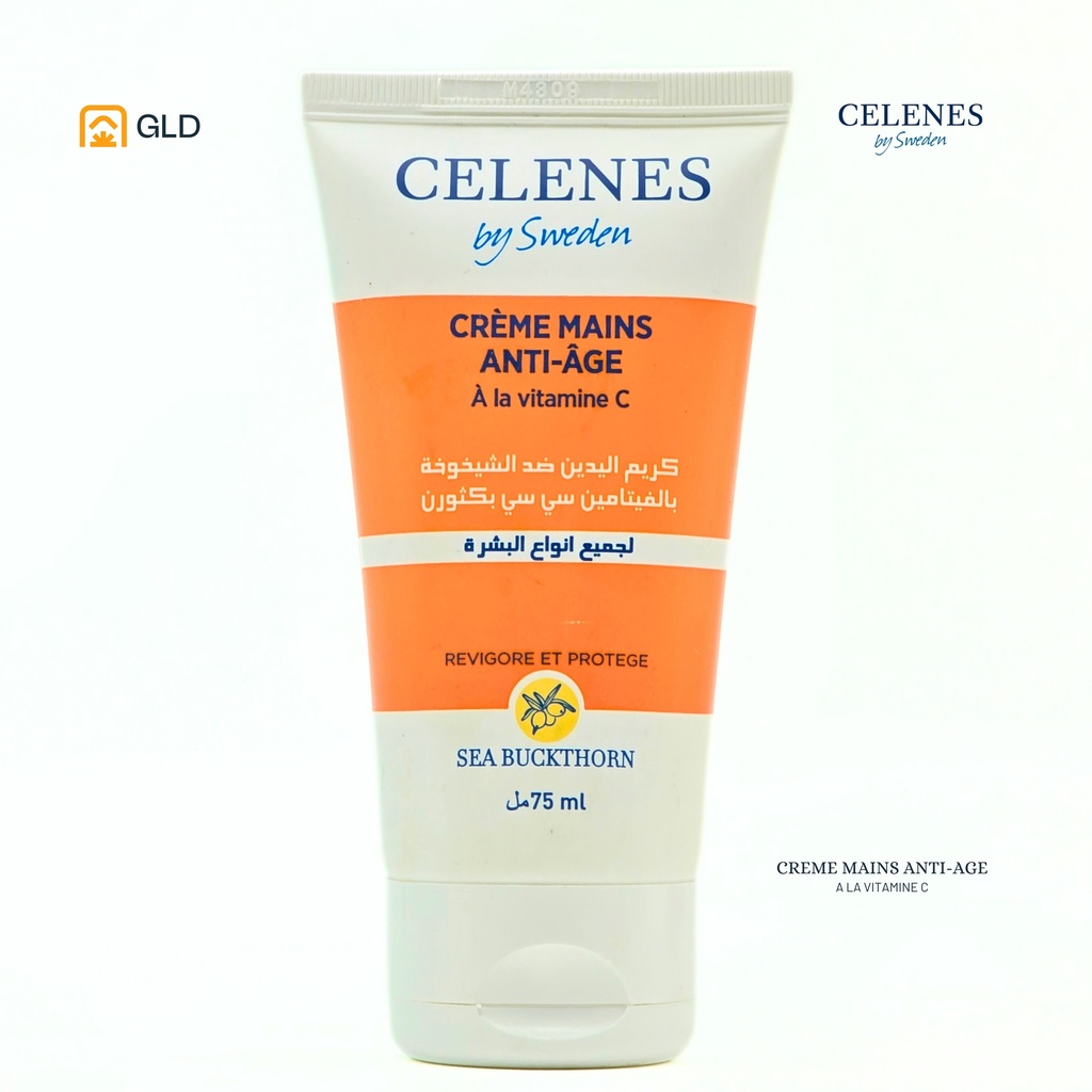 Creme Mains Anti Age Celenes Sea Buckthorn Tous Types de Peaux 75 Ml
