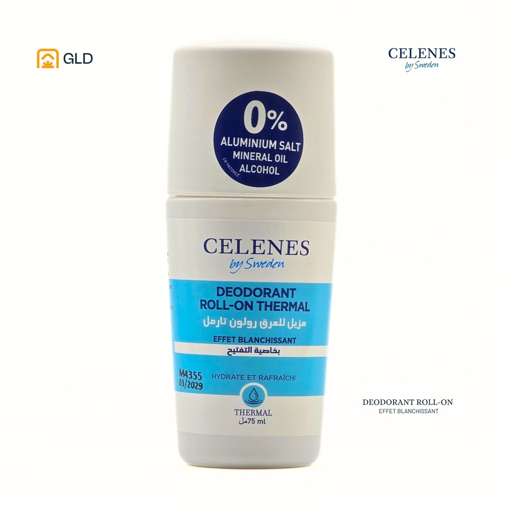 Roll On Mineral Celenes Thermal Effet Eclaircissant 75 Ml