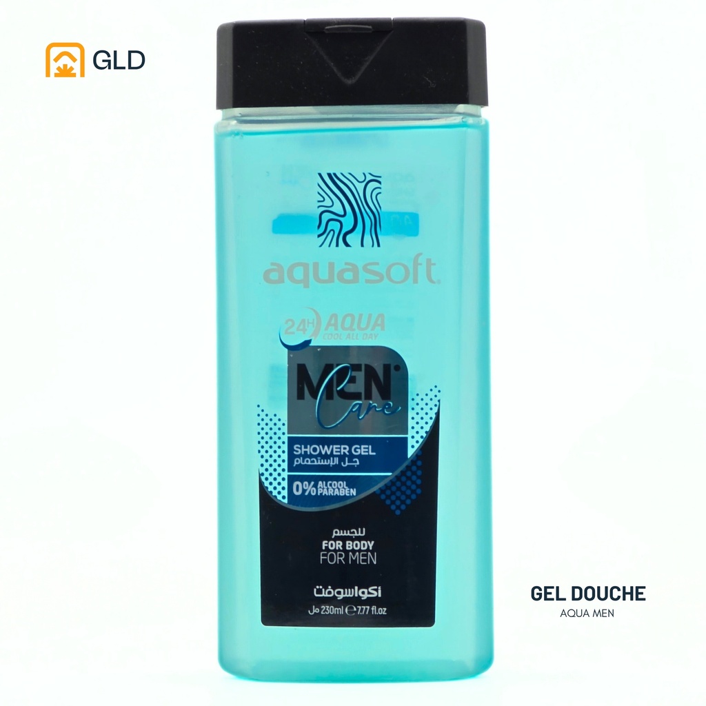 Gel Douche Homme  Aquasoft Aqua Cool 230 Ml