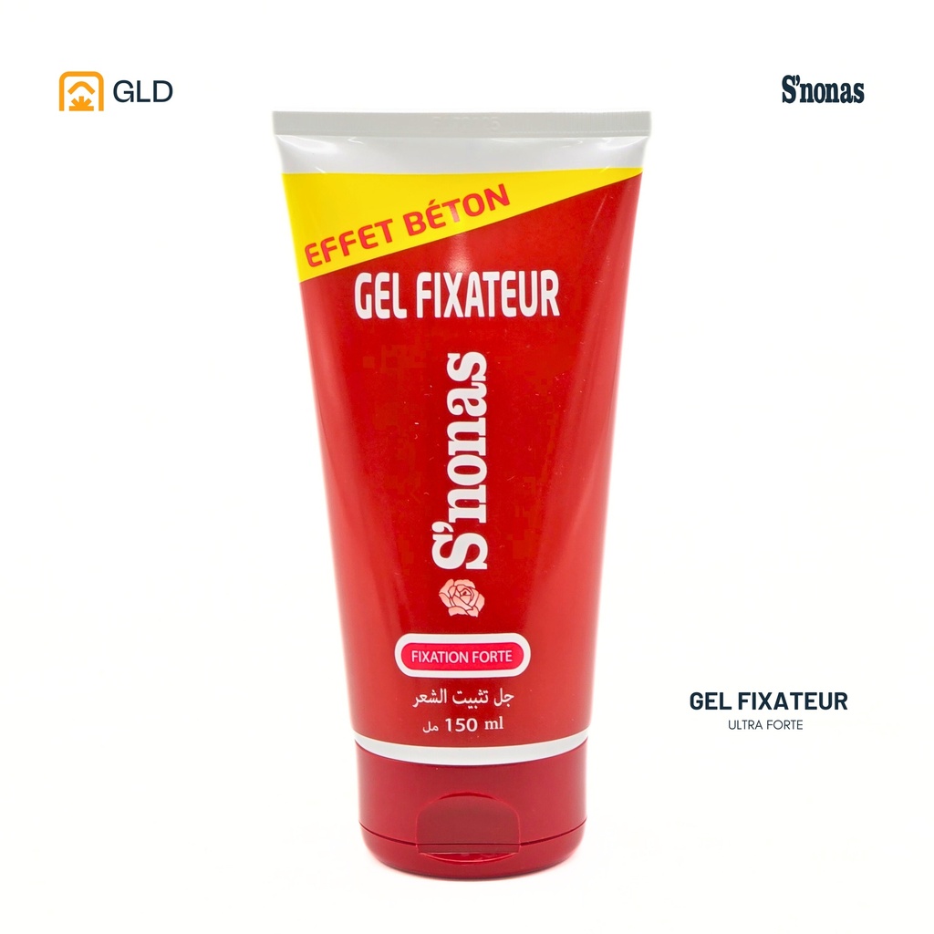 Gel Fixateur Pour Cheveux S'nonas 150 Ml Ultra Fort (Rouge)
