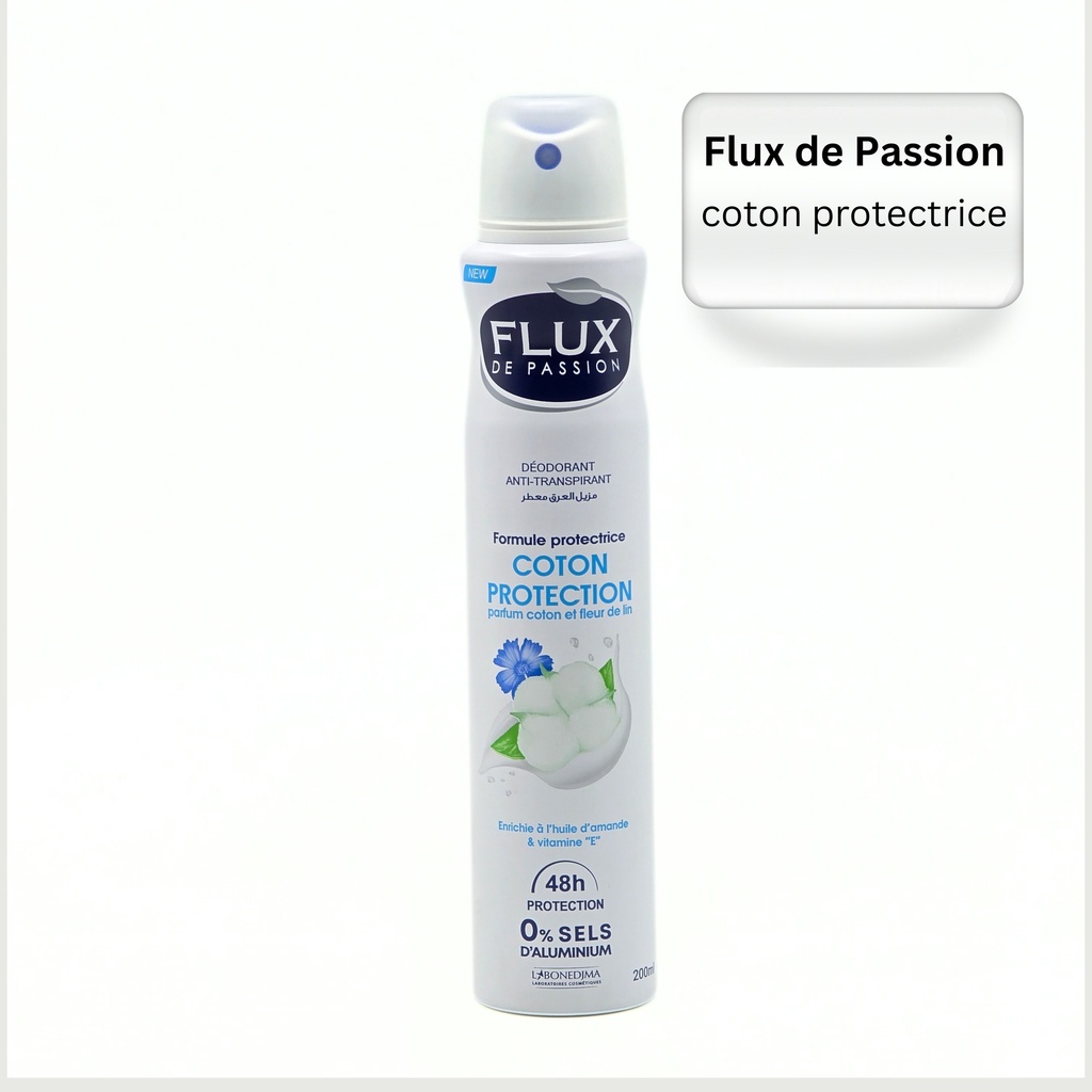 Deodorant Flux Femme 200 ML Coton Protection 