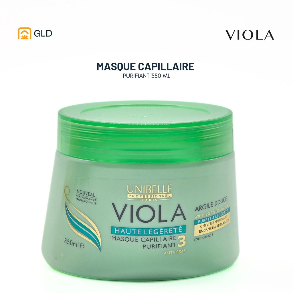 Masque Capillaire Viola Purifiant Argile Douce 350 ml    