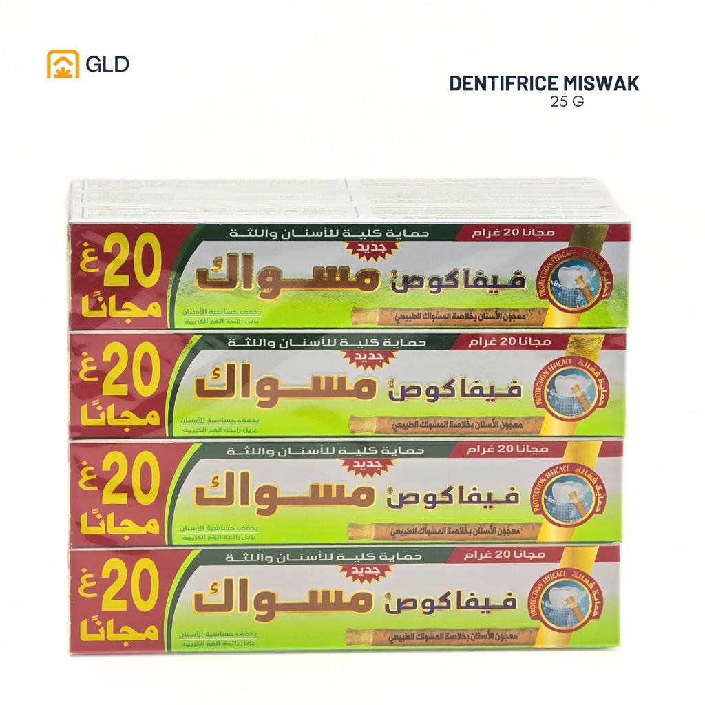 Dentifrice Vivacos Miswak 55 g+20 gr /75 g