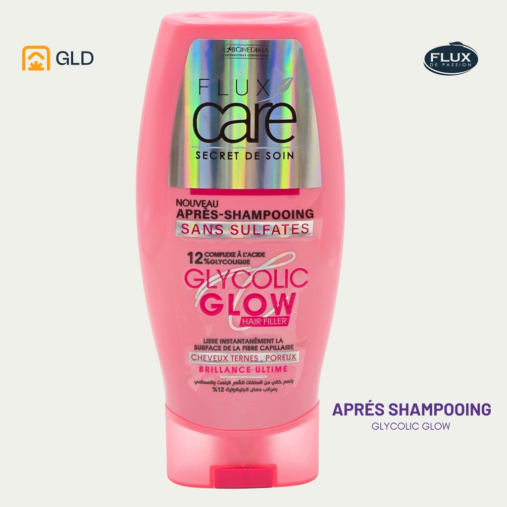 Aprés Shampooing Flux Care Sans Sulfates 250ML GLYCOLIC GLOW