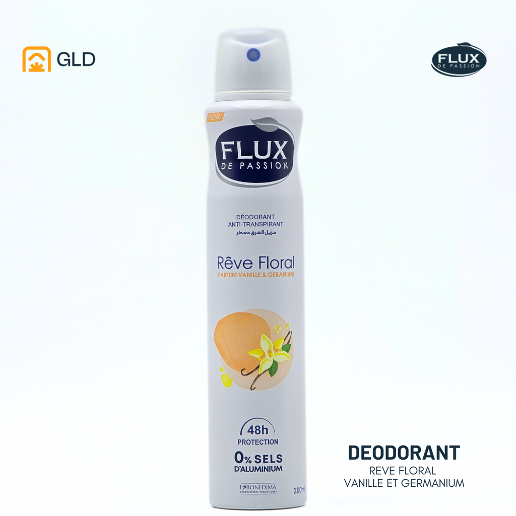 Deodorant Flux Femme Reve Floral 200 Ml (Vanille Et Germanium)