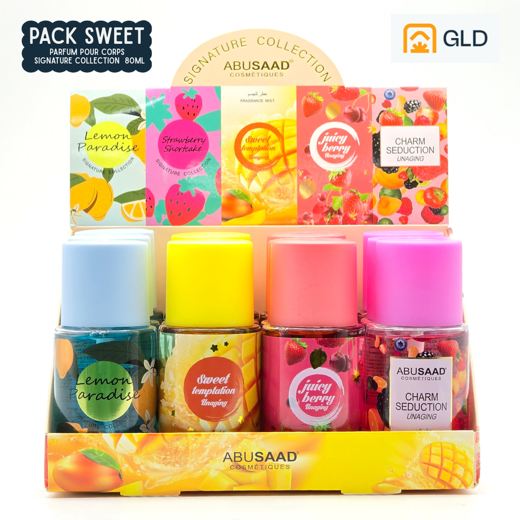 Parfum Pour Corps 80 Ml Signature Collection Pack Sweet (Présentoir 12 pièces) 