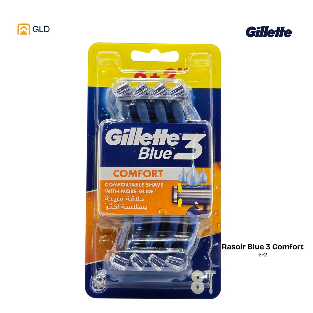Rasoir Gillette Blue 3 Comfort (6 + 2)