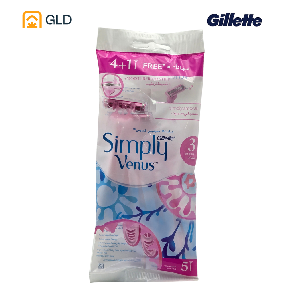 Rasoir Gillette Simply Venus (5 pièces)