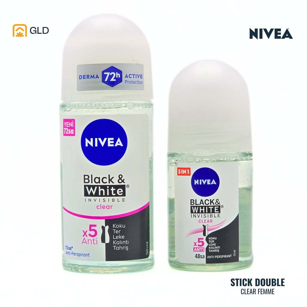 Stick Double Nivea Clear Femme