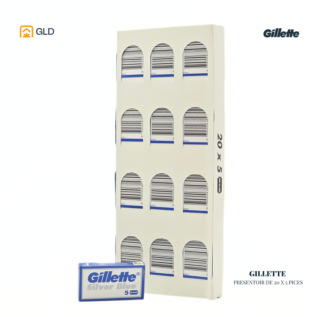 Lames Gillette Silver Blue (20 X 5)